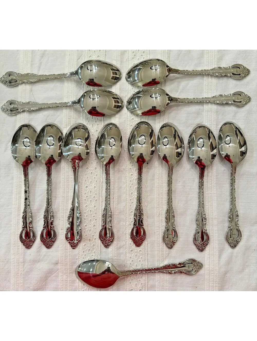Wallace Countess Stainless Steel Flatware – Service for 12 – 61 Pc Set